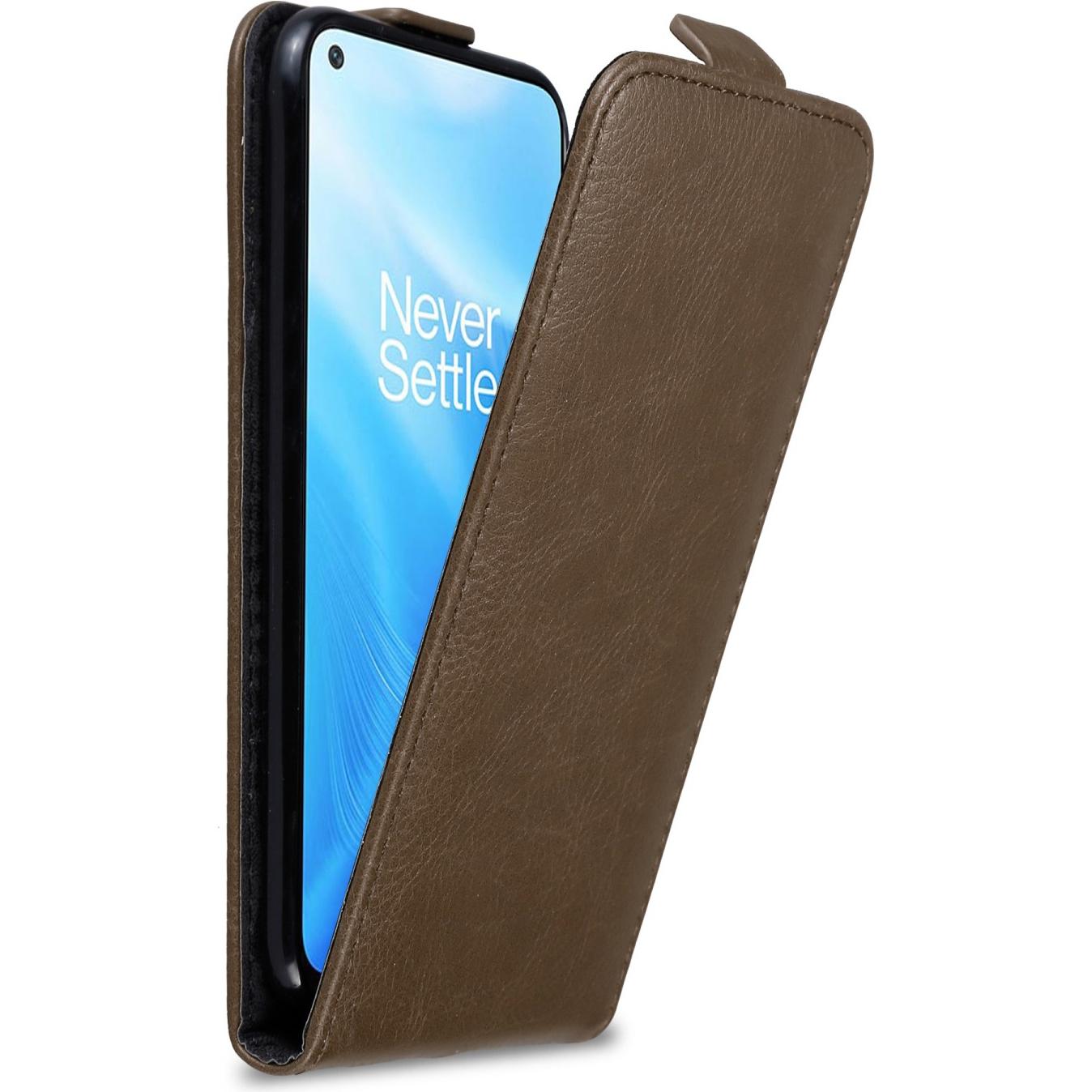 Cadorabo Flip wie Invis Hülle (OnePlus Nord N200 5G), Smartphone Hülle, Braun