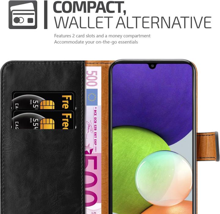 Actual product image Cadorabo Luxury Book Cover (Samsung Galaxy A22, Samsung Galaxy A32, Samsung Galaxy M22)