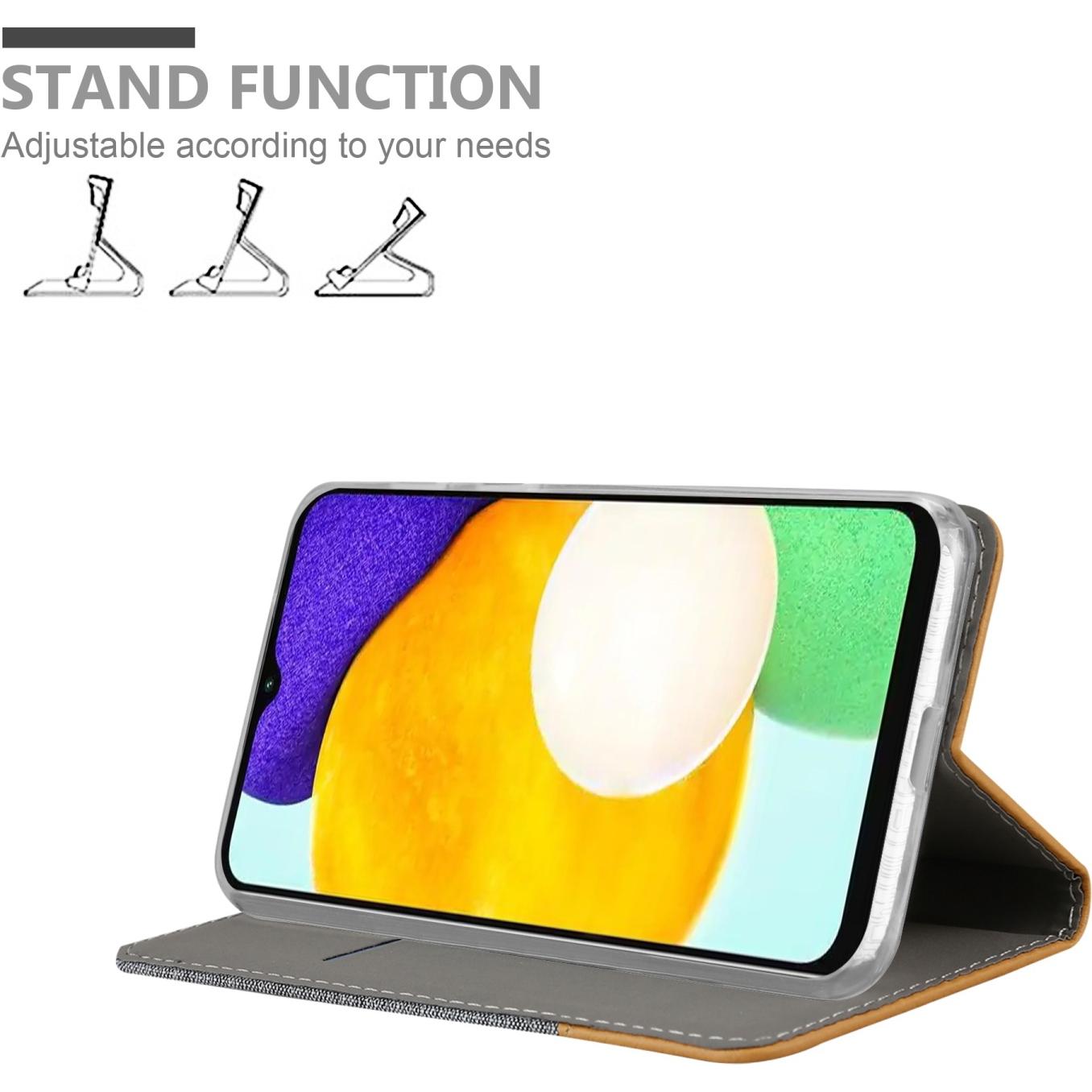 Thumbnail - Cadorabo Jeans Book Hülle (Samsung Galaxy A13 5G), Smartphone Hülle, Grau
