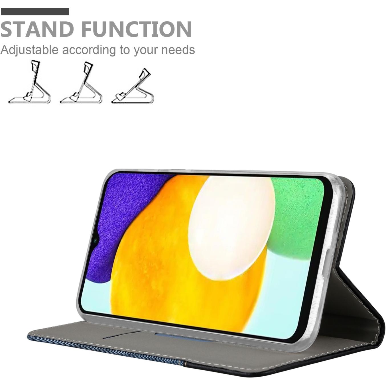 Thumbnail - Cadorabo Jeans Book Hülle (Samsung Galaxy A13 5G), Smartphone Hülle, Blau