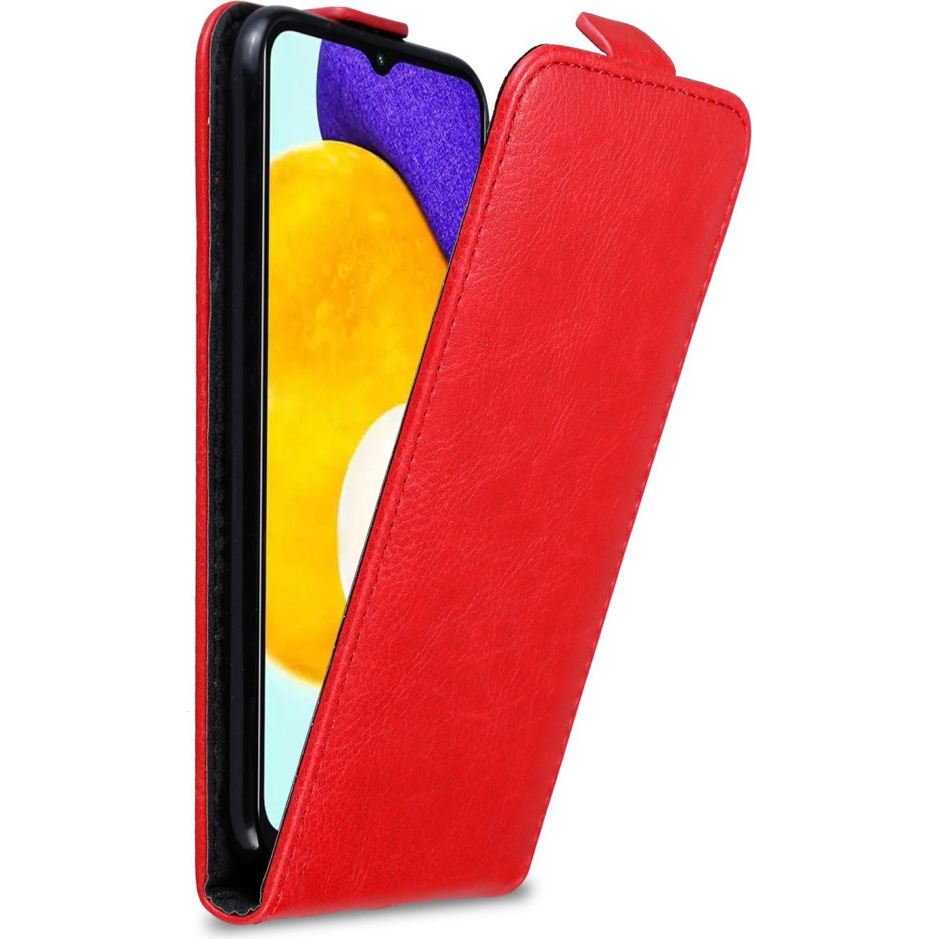 Cadorabo Flip wie Invis Hülle (Samsung Galaxy A13 5G), Smartphone Hülle, Rot