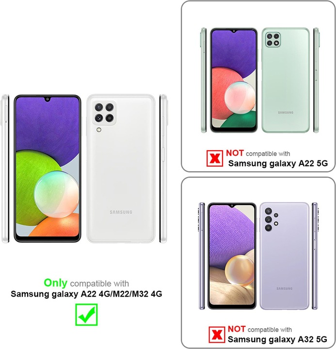 Immagine prodotto Cadorabo Capovolta come la copertina di Invis (Samsung Galaxy M22, Samsung Galaxy A22, Samsung Galaxy A32)