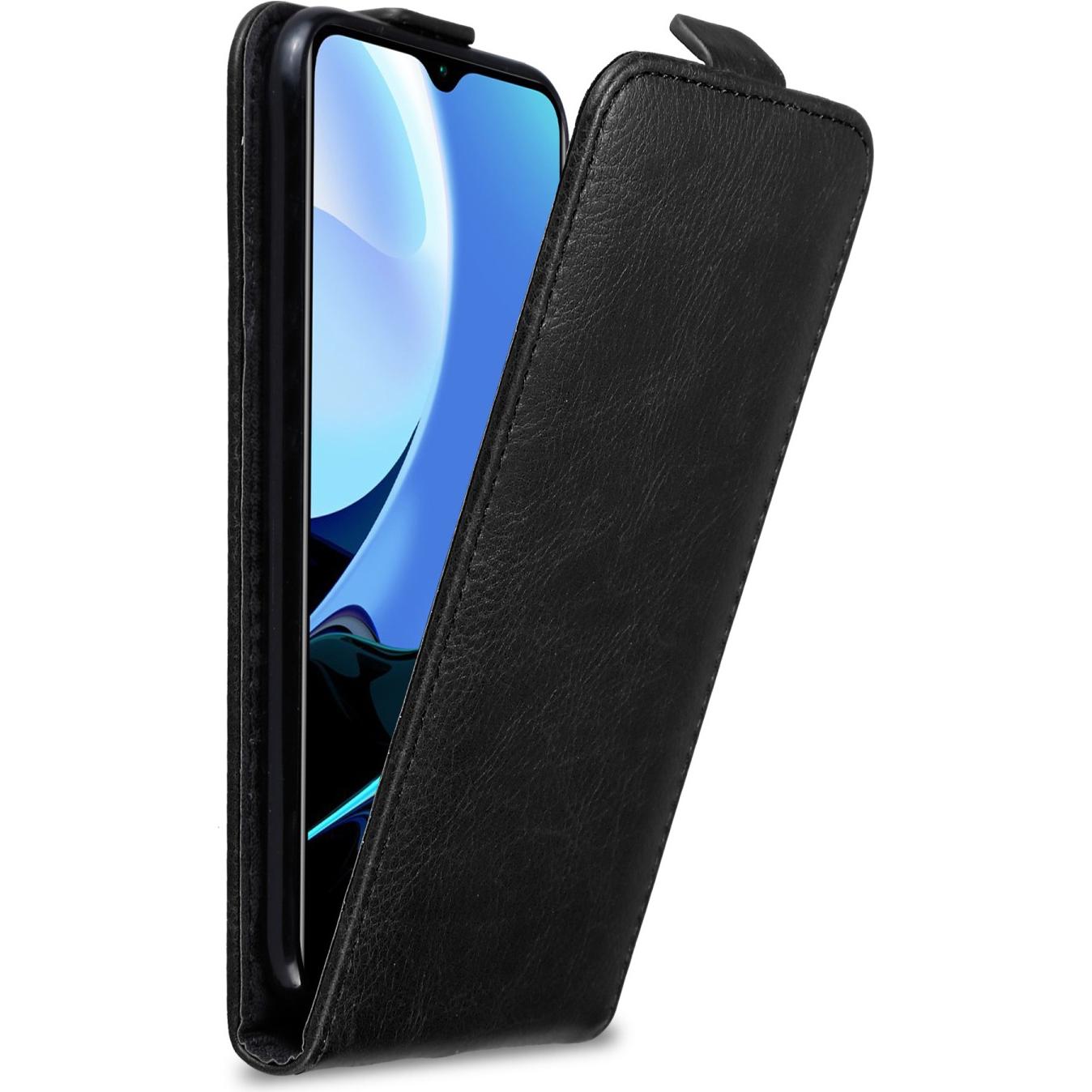 Cadorabo Flip wie Invis Hülle (Xiaomi Redmi 9T, Xiaomi Poco M3), Smartphone Hülle, Schwarz