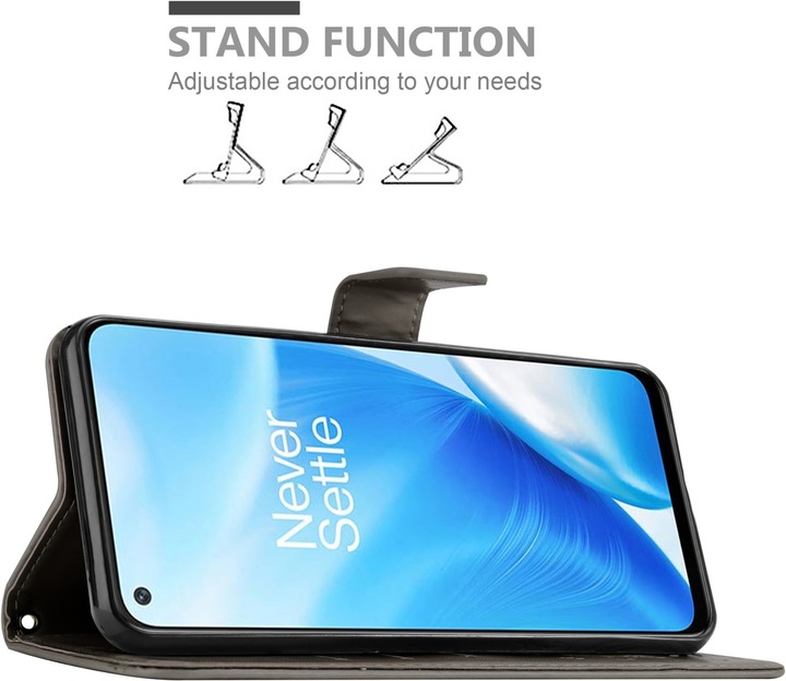 Actual product image Cadorabo Flower Book cover (OnePlus North N200 5G)