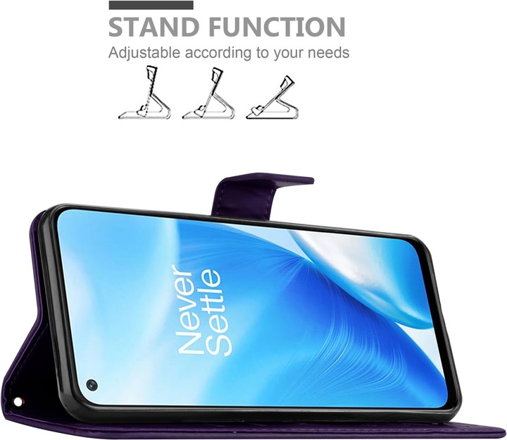 Actual product image Cadorabo Flower Book cover (OnePlus North N200 5G)