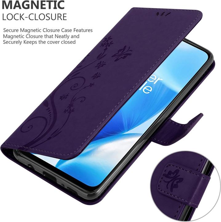 Image du produit Cadorabo Pochette Flower Book (OnePlus Nord N200 5G)