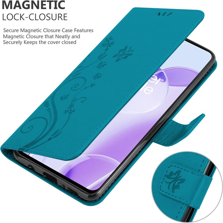 Actual product image Cadorabo Flower Book cover (OnePlus 9RT 5G)