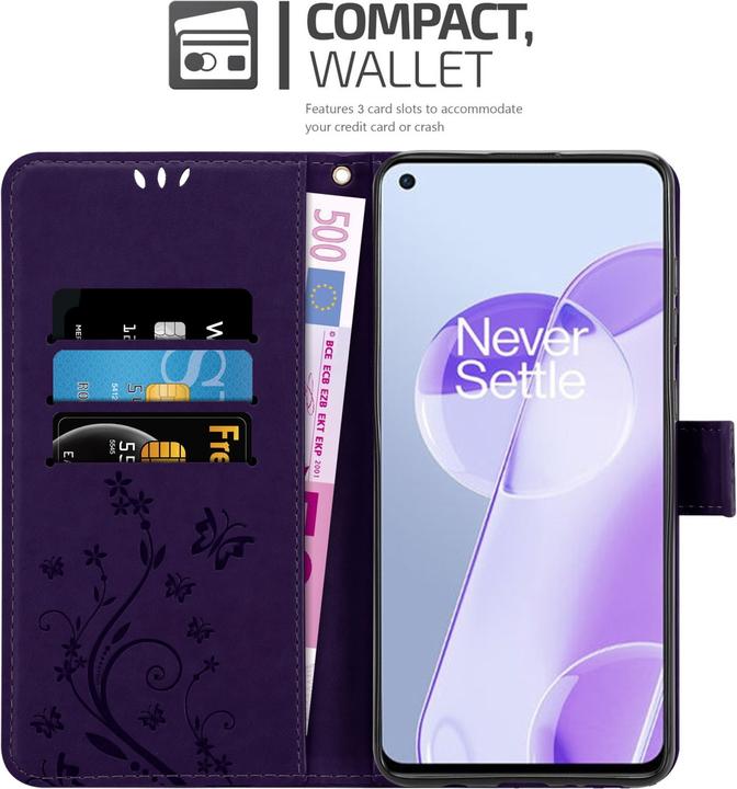 Image du produit Cadorabo Pochette Flower Book (OnePlus 9RT 5G)