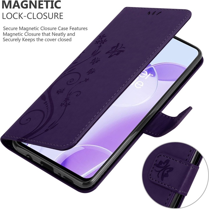 Actual product image Cadorabo Flower Book cover (OnePlus 9RT 5G)