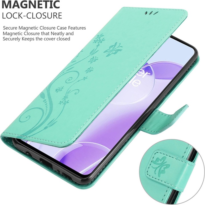 Actual product image Cadorabo Flower Book cover (OnePlus 9RT 5G)