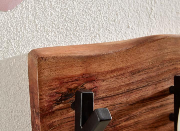 Actual product image FineBuy Coat rack solid wood acacia brown