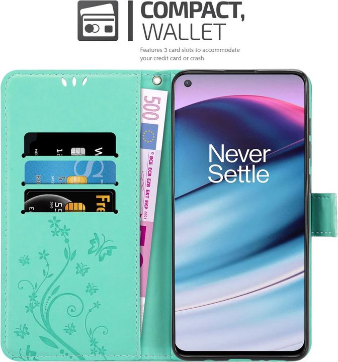 Actual product image Cadorabo Flower Book cover (OnePlus North CE 5G)