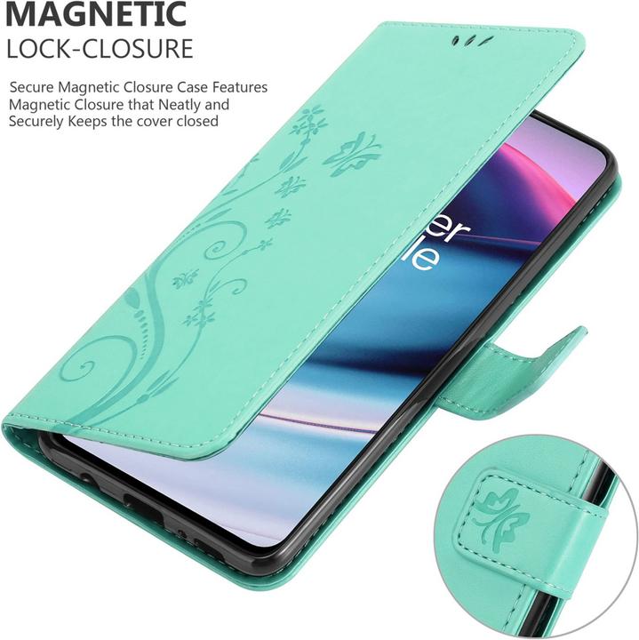 Actual product image Cadorabo Flower Book cover (OnePlus North CE 5G)