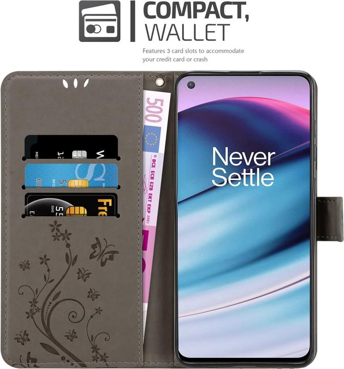 Actual product image Cadorabo Flower Book cover (OnePlus North CE 5G)
