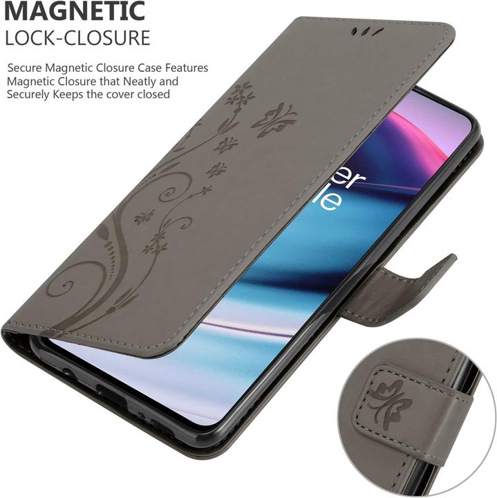 Actual product image Cadorabo Flower Book cover (OnePlus North CE 5G)