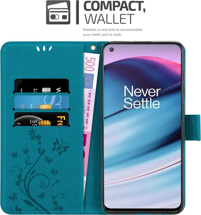 Actual product image Cadorabo Flower Book cover (OnePlus North CE 5G)