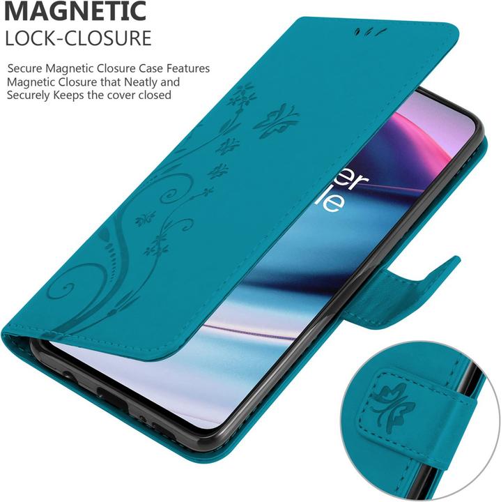 Actual product image Cadorabo Flower Book cover (OnePlus North CE 5G)