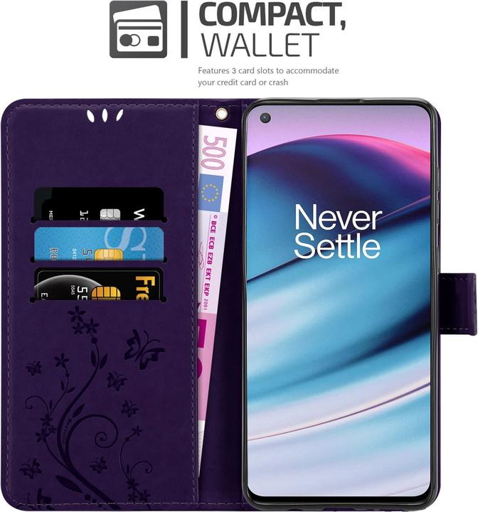 Productafbeelding Cadorabo Bloemen Boekomslag (OnePlus Noord-CE 5G)
