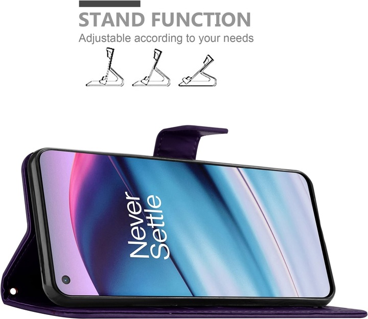 Actual product image Cadorabo Flower Book cover (OnePlus North CE 5G)