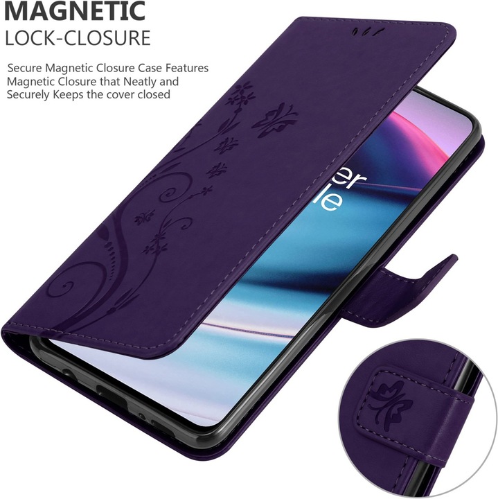 Actual product image Cadorabo Flower Book cover (OnePlus North CE 5G)