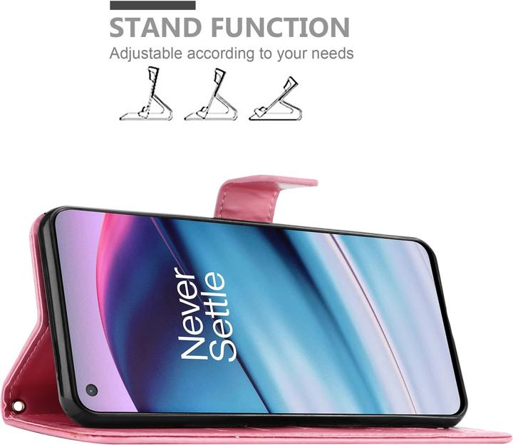 Actual product image Cadorabo Flower Book cover (OnePlus North CE 5G)