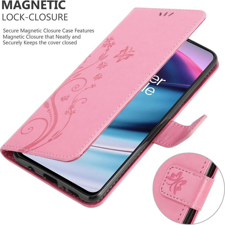 Actual product image Cadorabo Flower Book cover (OnePlus North CE 5G)