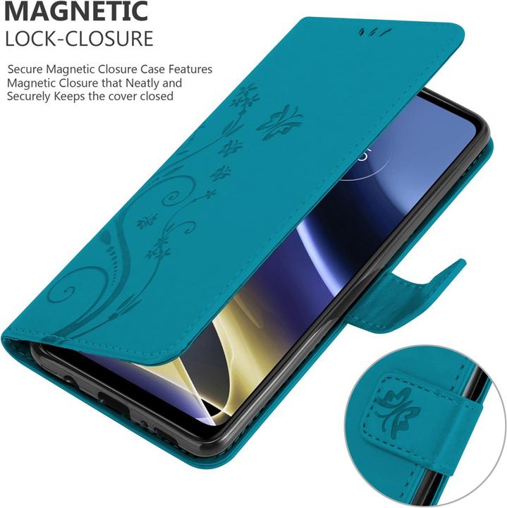 Immagine prodotto Cadorabo Copertina del libro a fiori (Motorola Moto G51 5G)