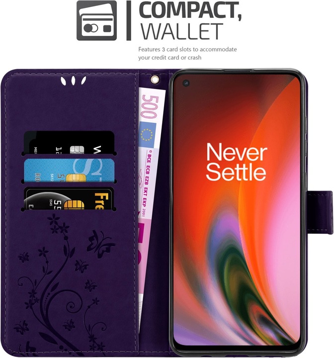 Actual product image Cadorabo Flower Book cover (OnePlus Nord 2 5G)
