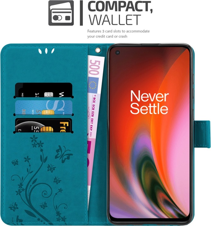 Actual product image Cadorabo Flower Book cover (OnePlus Nord 2 5G)