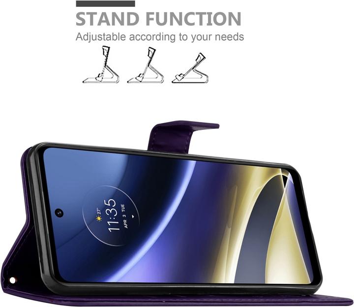 Produktbild Cadorabo Flower Book Hülle (Motorola Moto G51 5G)