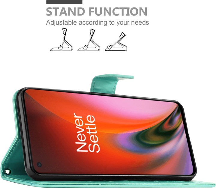 Actual product image Cadorabo Flower Book cover (OnePlus Nord 2 5G)