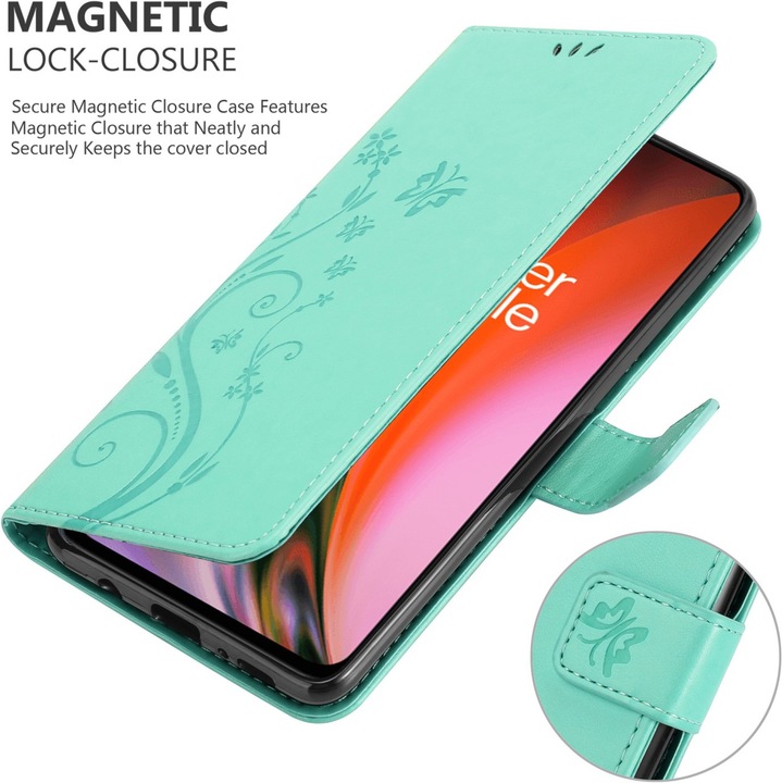 Actual product image Cadorabo Flower Book cover (OnePlus Nord 2 5G)