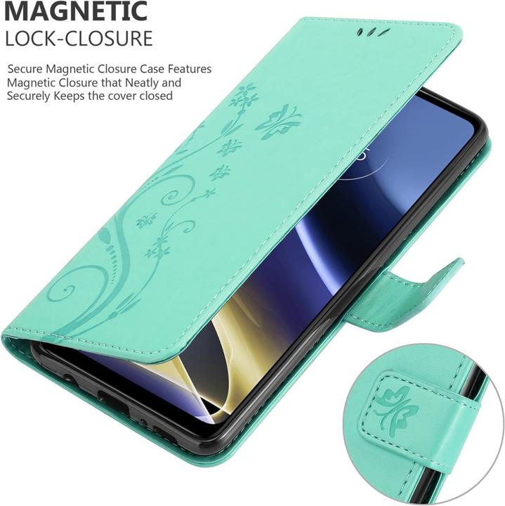 Image du produit Cadorabo Pochette Flower Book (Motorola Moto G51 5G)