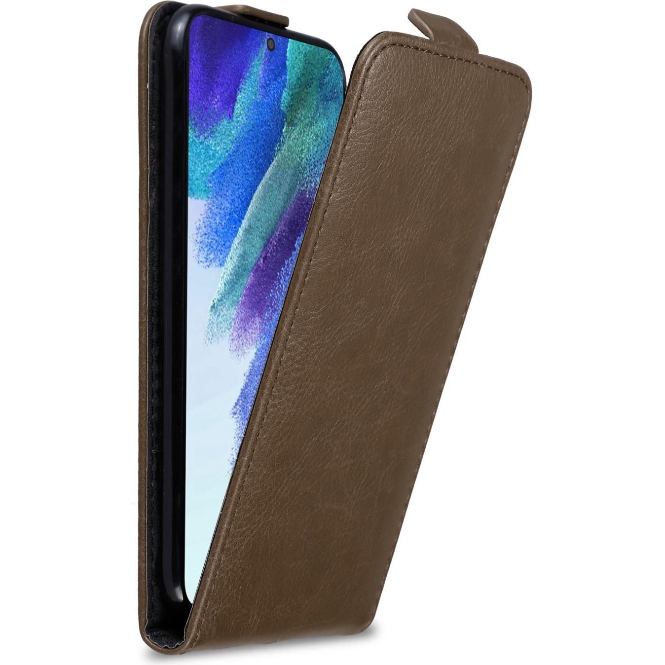 Cadorabo Flip wie Invis Hülle (Samsung Galaxy S22+), Smartphone Hülle, Braun