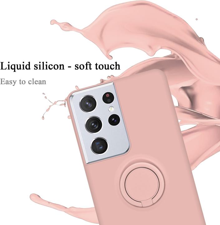 Image du produit Cadorabo TPU Liquid Ring Silicone Case Cover (Samsung Galaxy S22 Ultra)