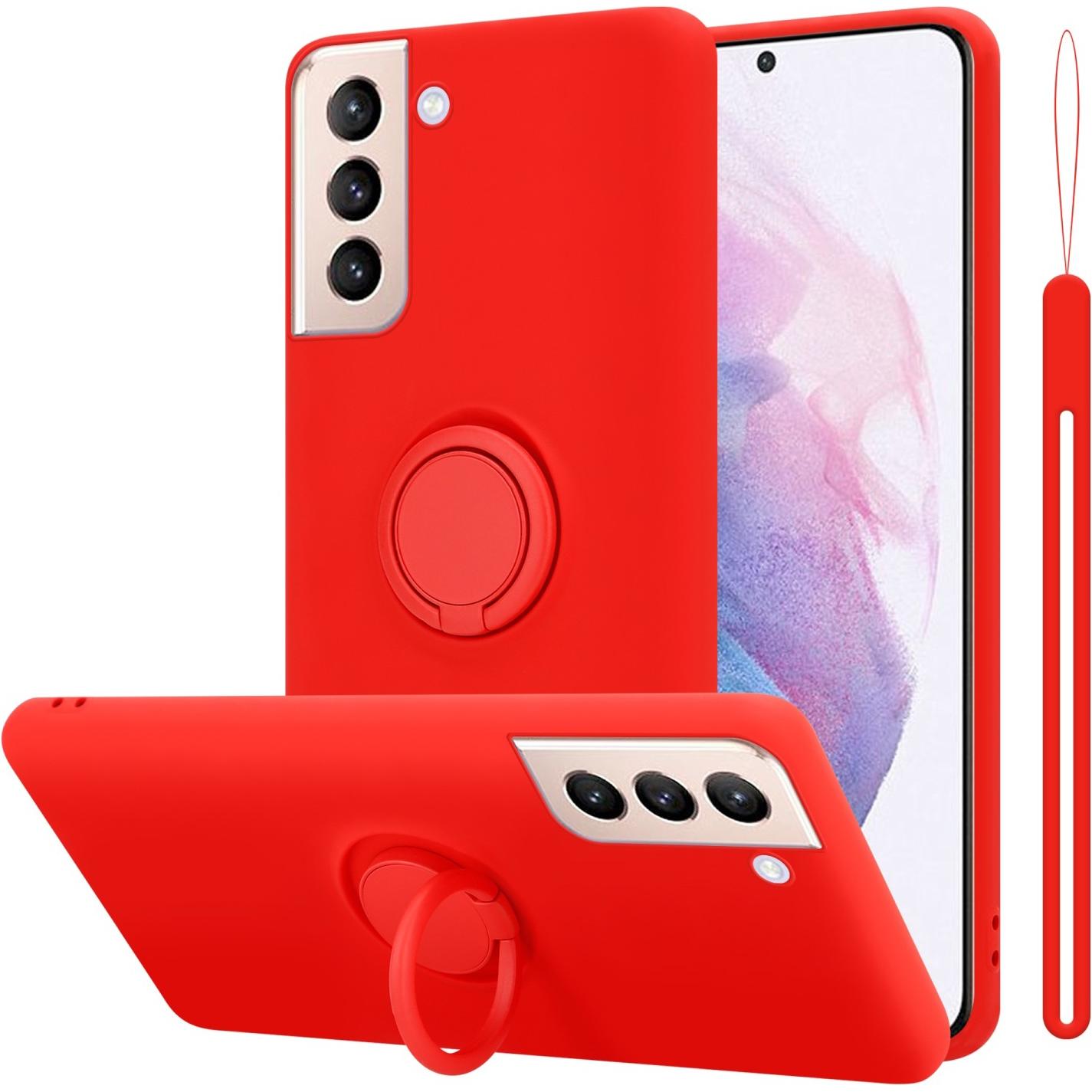 Thumbnail - Cadorabo TPU Liquid Ring Silicone Case Hülle (Samsung Galaxy S22+), Smartphone Hülle, Rot
