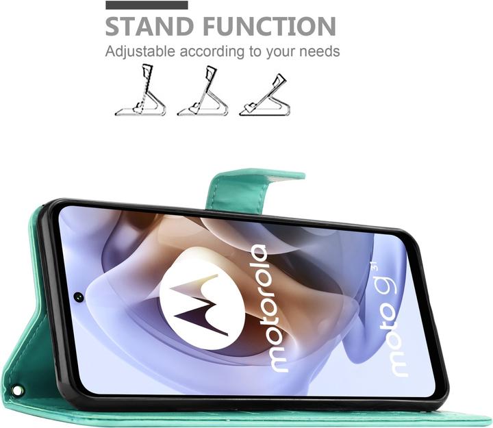 Image du produit Cadorabo Pochette Flower Book (Motorola Moto G31, Motorola Moto G41)