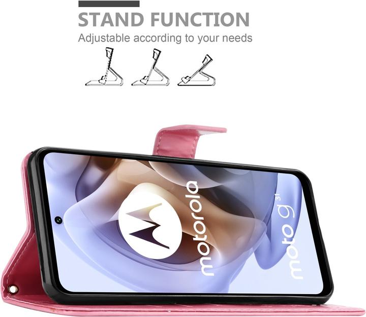 Image du produit Cadorabo Pochette Flower Book (Motorola Moto G31, Motorola Moto G41)