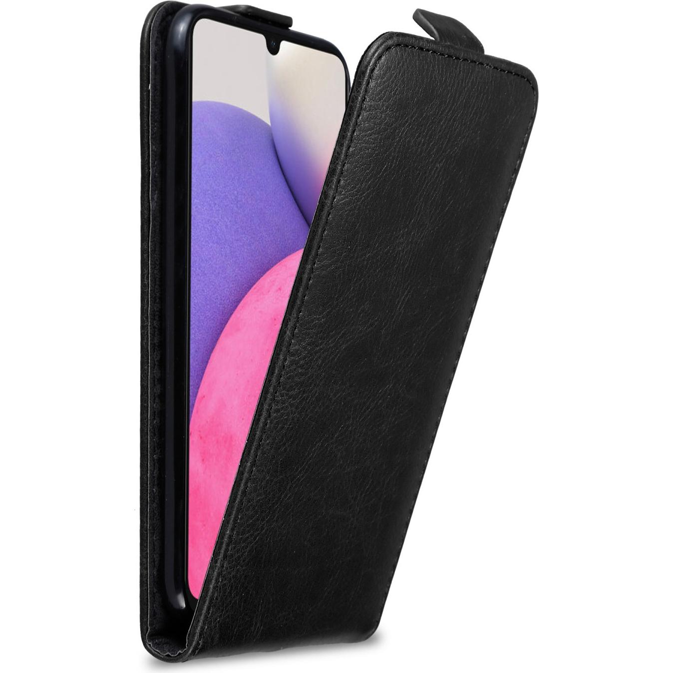 Cadorabo Flip wie Invis Hülle (Samsung Galaxy A33 5G), Smartphone Hülle, Schwarz