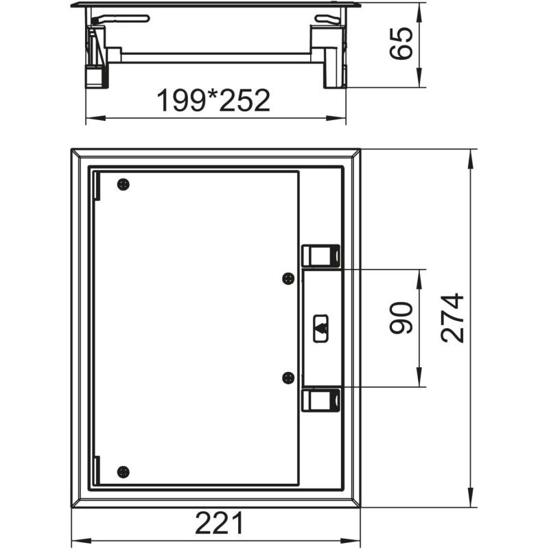 Thumbnail - OBO Bettermann, Leitungsführung Zubehör, OBO GES6-2U10T 7011 GerÃ¤teeinsatz fÃ¼r Universalmontage