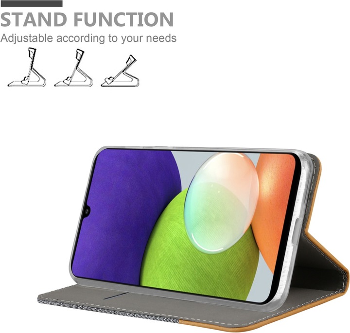 Actual product image Cadorabo Jeans Book Cover (Samsung Galaxy M22, Samsung Galaxy A22, Samsung Galaxy A32)