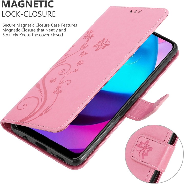 Produktbild Cadorabo Flower Book Hülle (Motorola E30, Motorola Moto E20, Motorola Moto E40)