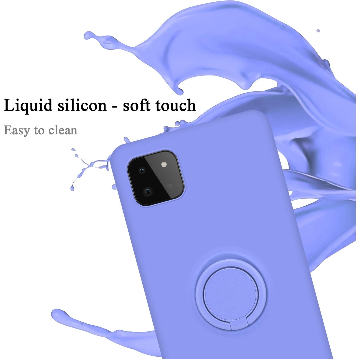 Thumbnail - Cadorabo TPU Liquid Ring Silicone Case Hülle (Samsung Galaxy A22 5G), Smartphone Hülle, Violett