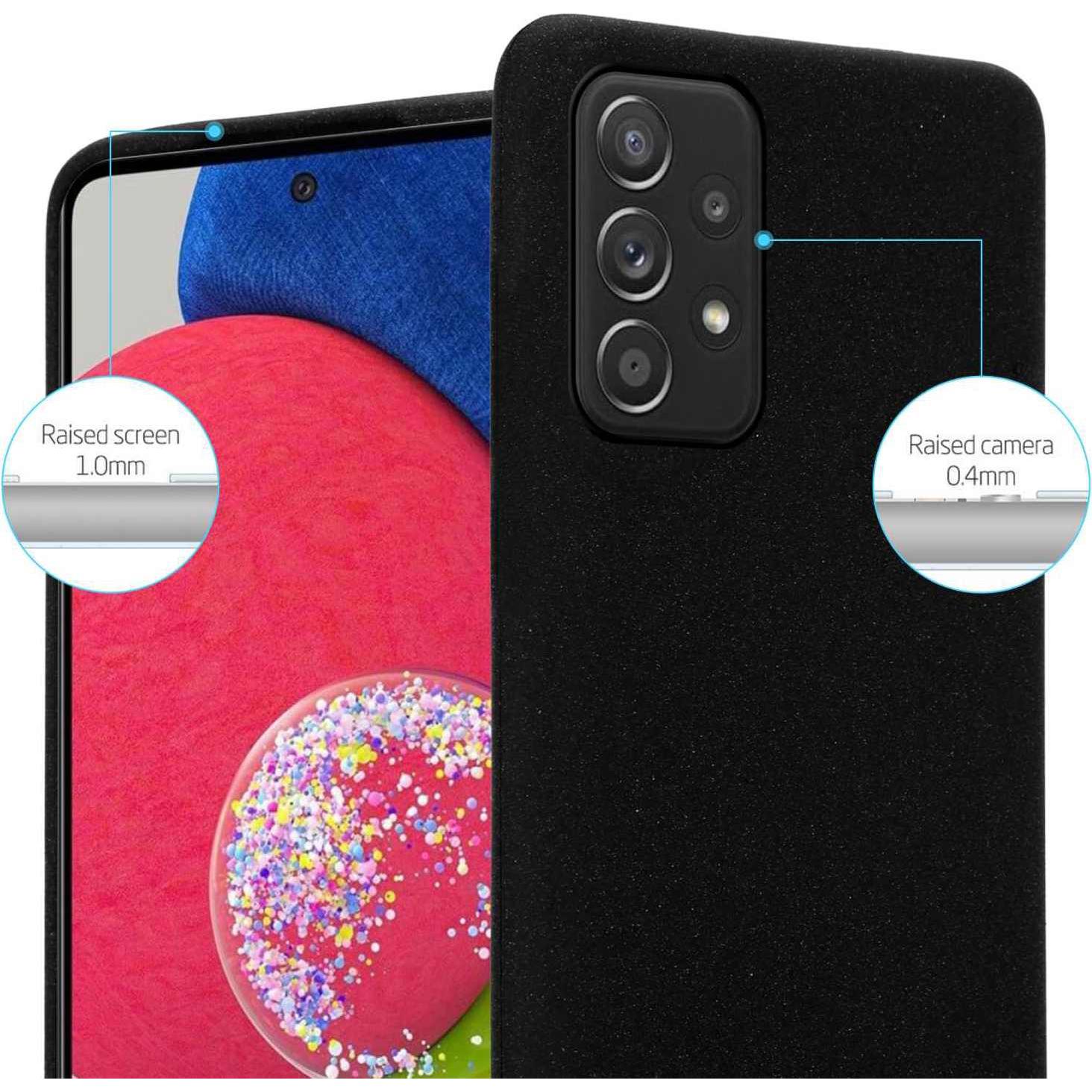 Thumbnail - Cadorabo TPU Frosted Hülle (Samsung Galaxy A52 5G, Samsung Galaxy A52s 5G, Samsung Galaxy A52), Smartphone Hülle, Schwar...
