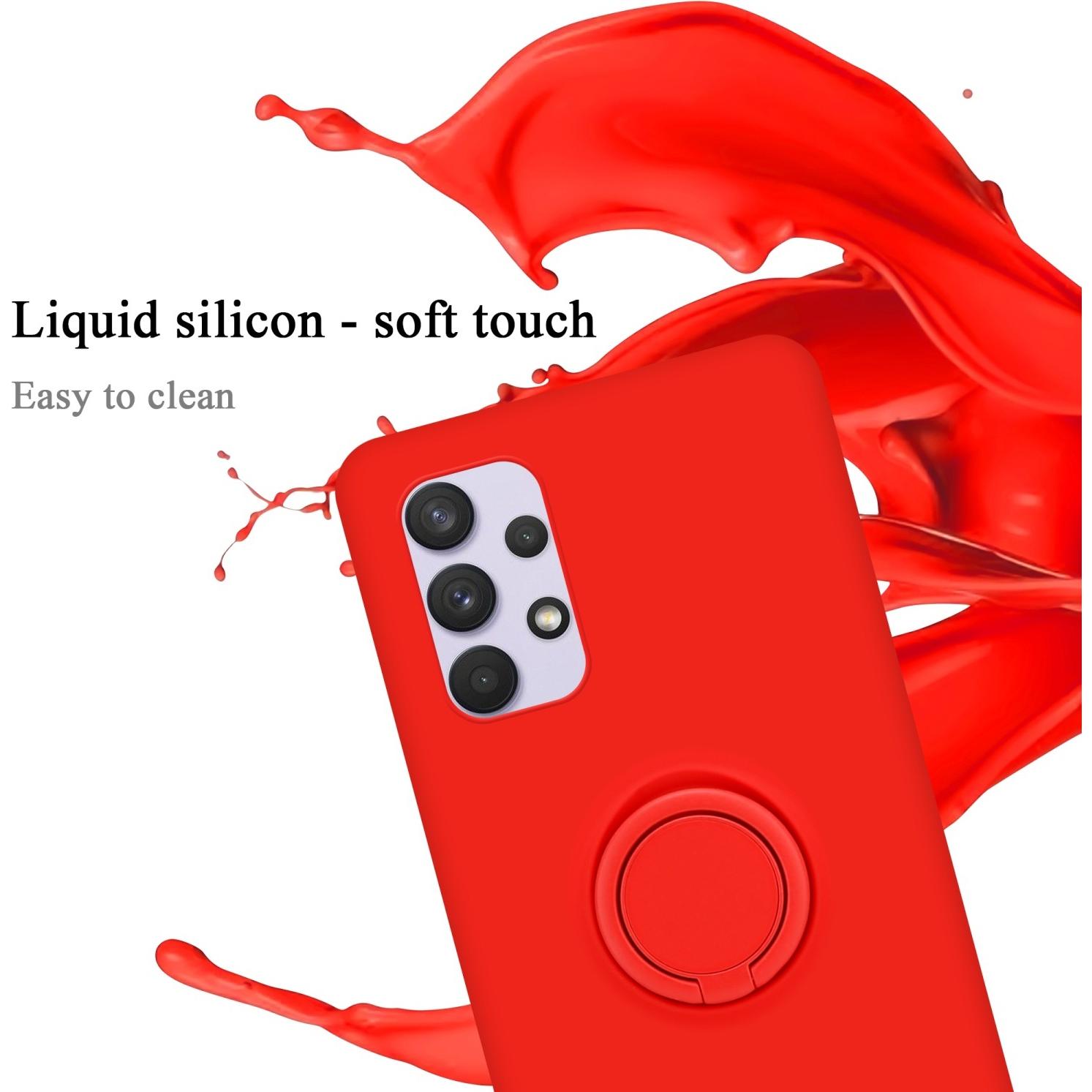 Thumbnail - Cadorabo TPU Liquid Ring Silicone Case Hülle (Samsung Galaxy A33 5G), Smartphone Hülle, Rot