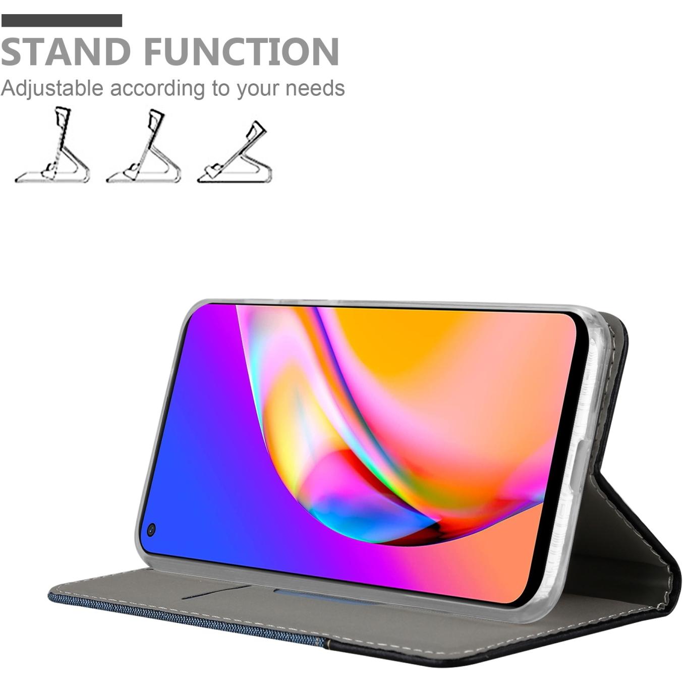 Thumbnail - Cadorabo Jeans Book Hülle (Oppo A94 5G), Smartphone Hülle, Blau