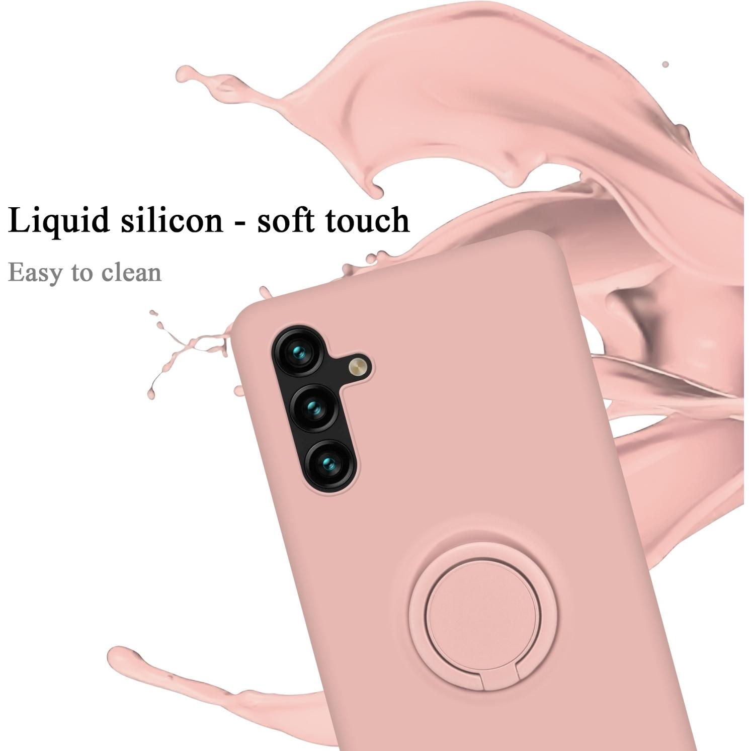 Thumbnail - Cadorabo TPU Liquid Ring Silicone Case Hülle (Samsung Galaxy A13 5G), Smartphone Hülle, Rosa