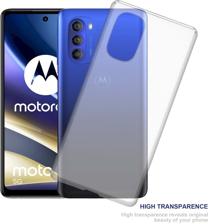 Productafbeelding Cadorabo TPU Ultra Slanke AIR Cover (Motorola Moto G51 5G)