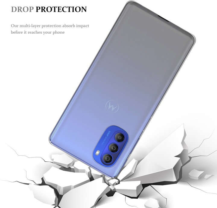 Productafbeelding Cadorabo TPU Ultra Slanke AIR Cover (Motorola Moto G51 5G)