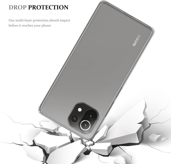 Productafbeelding Cadorabo TPU Ultra Slanke AIR Cover (Xiaomi Mi 11 Lite, Xiaomi Mi 11 Lite 5G, Xiaomi Mi 11 Lite 5G NE)